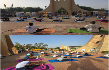  Promoting peace, unity & harmony through Yoga! As part of IDY 2026 celebrations, Embassy on organized a Yoga session at ‘Tour d'Afrique’, a popular landmark of Bamako on 06 Jun 2026.